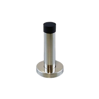 Trio Arr&ecirc;t de Porte Hart avec Base Chrome Satin&eacute; 75mm