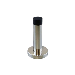 Trio Arr&ecirc;t de Porte Hart avec Base Chrome Satin&eacute; 75mm