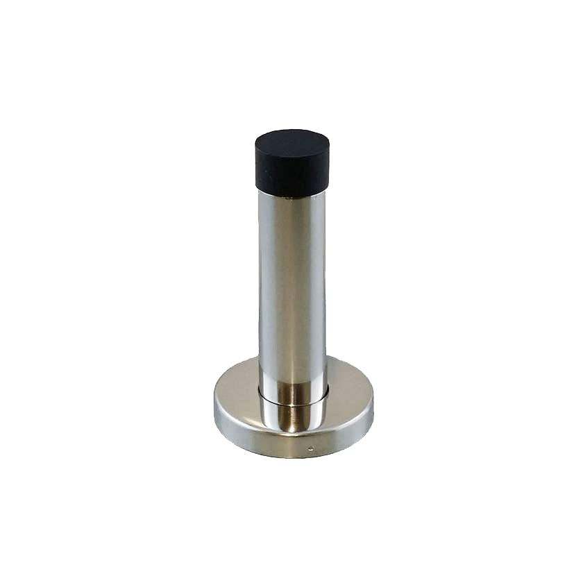 Trio Arr&ecirc;t de Porte Hart avec Base Chrome Satin&eacute; 75mm